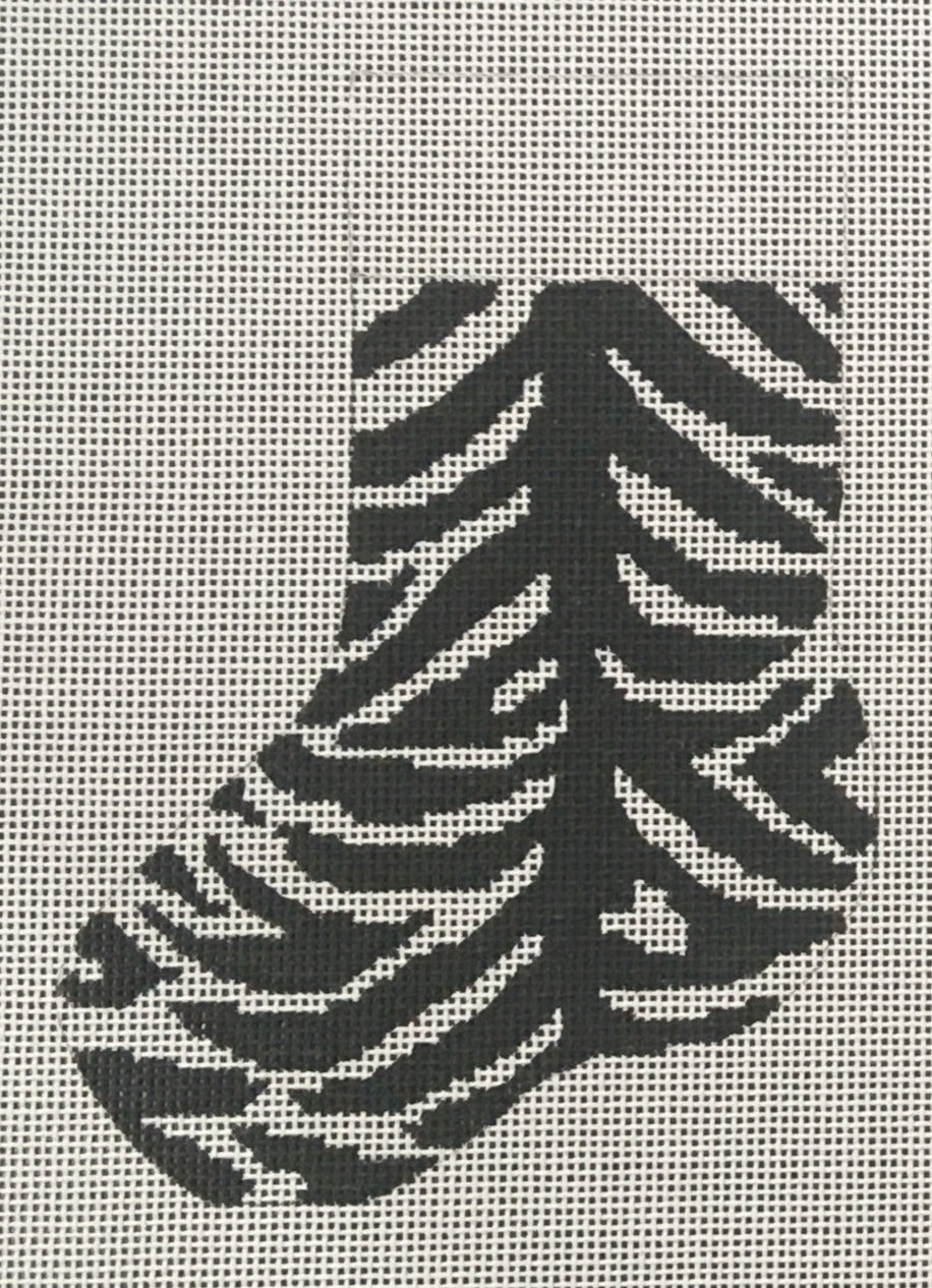 STK109 Zebra Print Mini Stocking