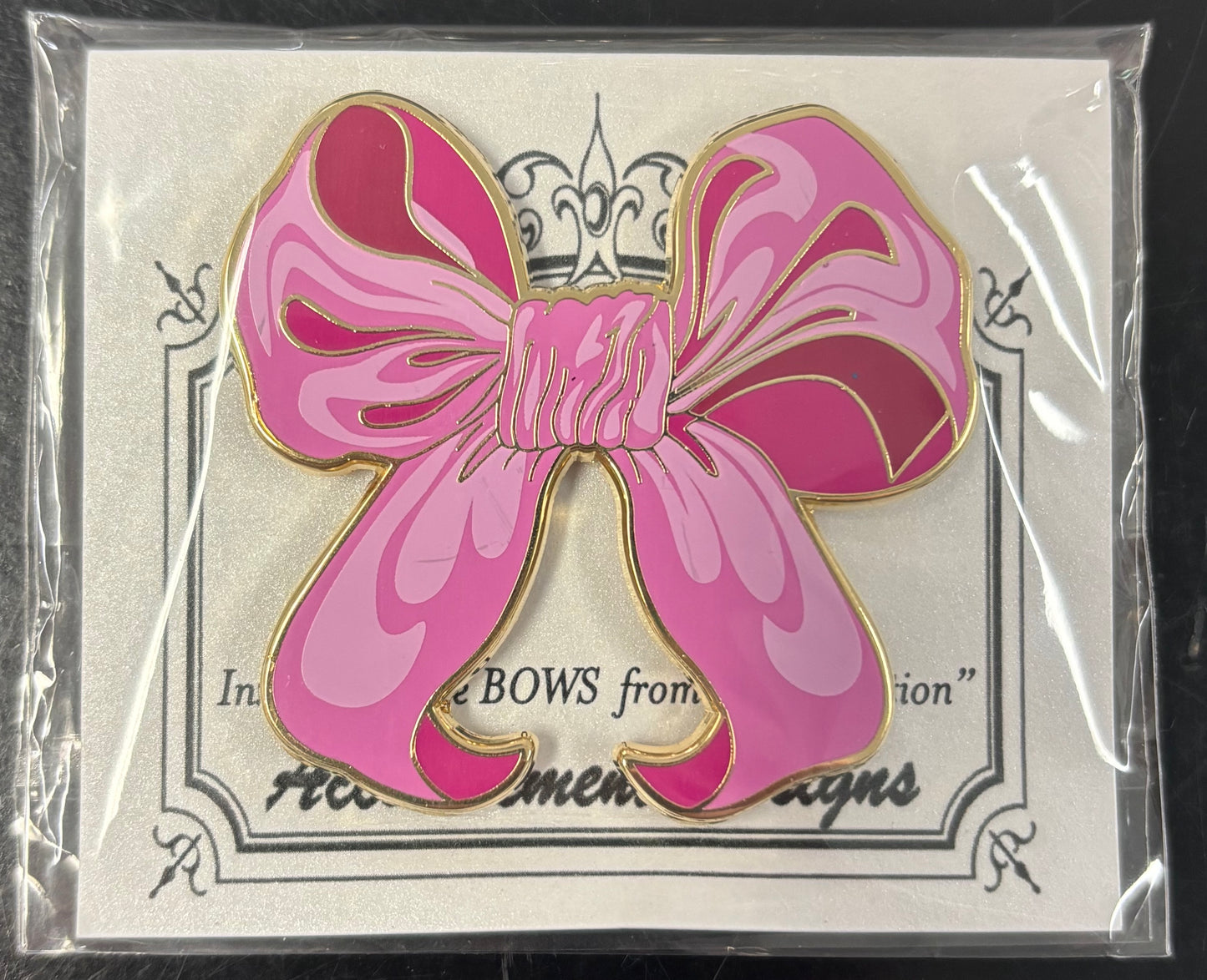 Pink Ribbon Bow Needle Minder Magnet