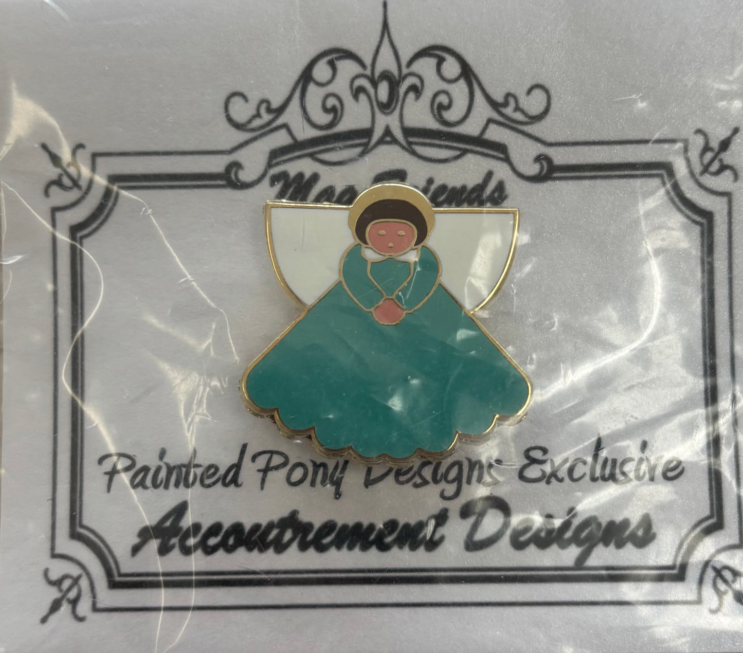 XS-NM-EN05 Angel Needle Minder Magnet - Turquoise