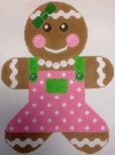 RD048 Giant Gingerbread Girl - Pink and Lime