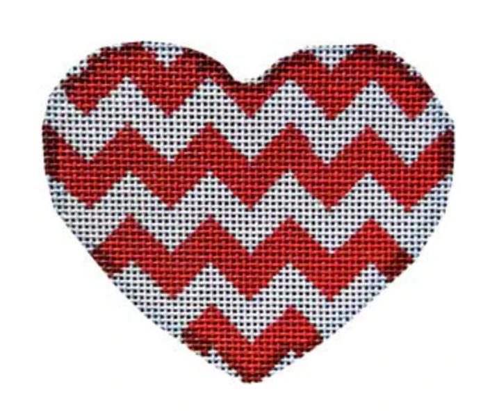 HE830 Red Chevron Heart