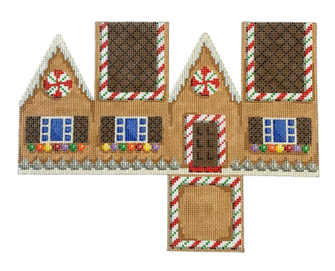 NTGts385 Chocolate Roof Gingerbread Cottage