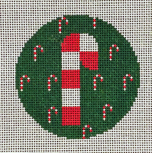 CHR109 Candy Cane Round