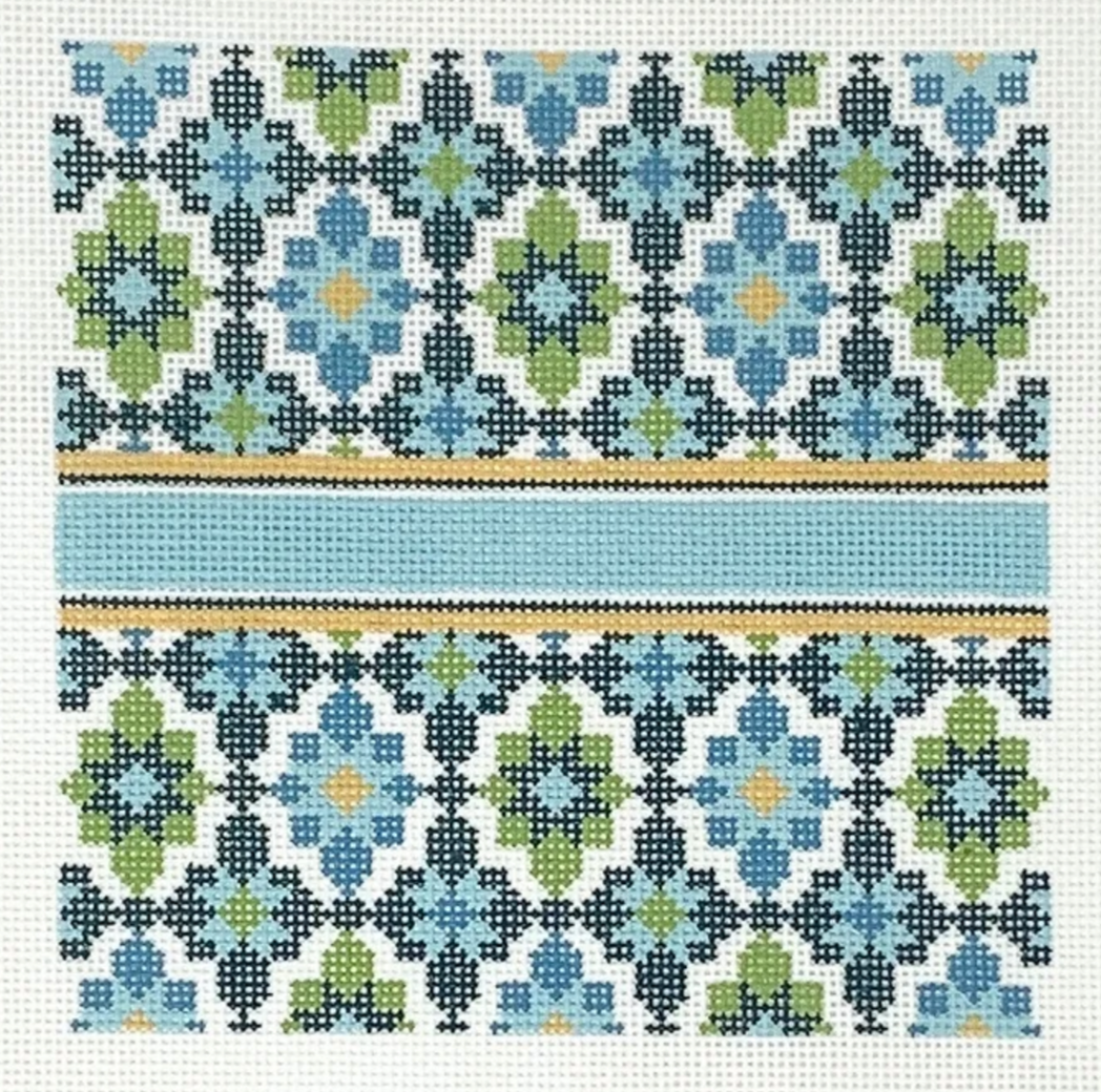 P-11 Portuguese Tiles Square - Turquoise