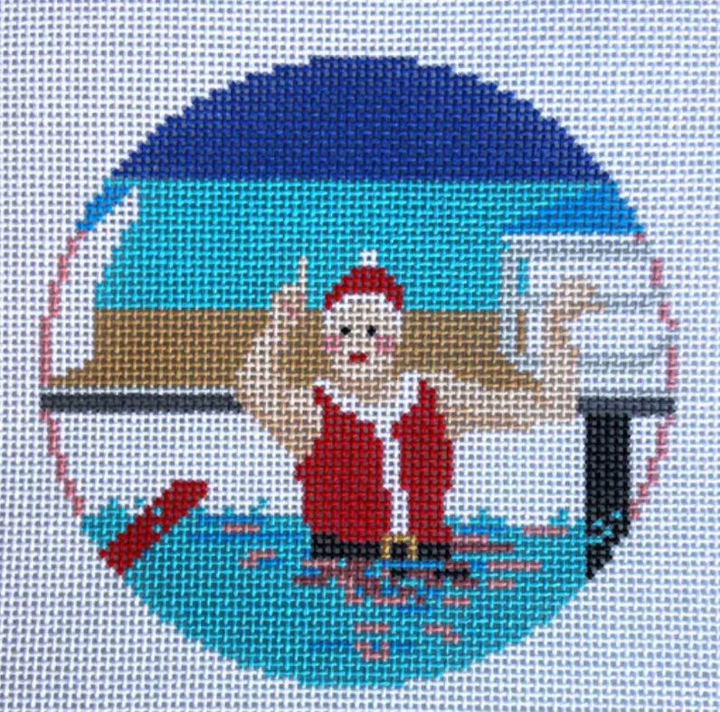 AOK135 Sporty Mrs. Claus - Swimming