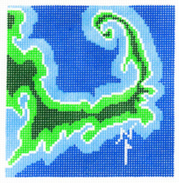 AOK27 Cape Cod Map Coaster