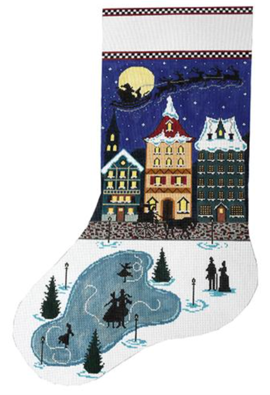 X-163 Santa's Midnight Ride Stocking