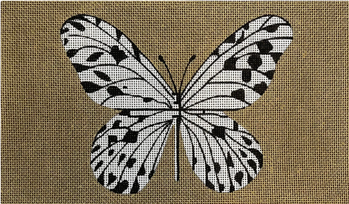 CL054 Butterfly On Gold Clutch