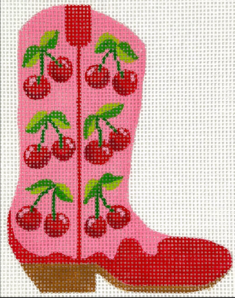 OM-381 Cherries Mini Cowgirl Boot