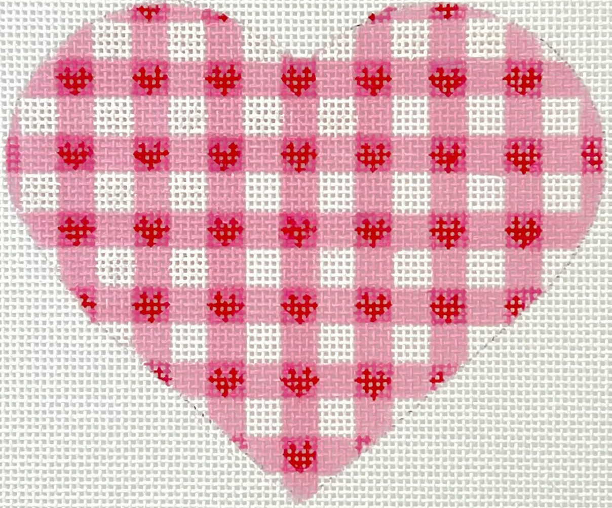 OM-422 Red Hearts on Pink Mini Heart