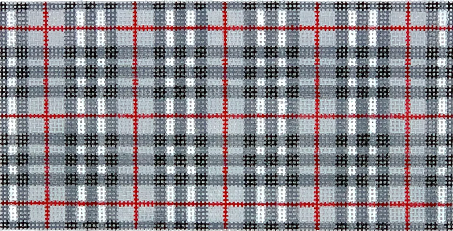 INSPCL-06 Gentleman's Plaid Black/Red/White Plaid Clutch Insert