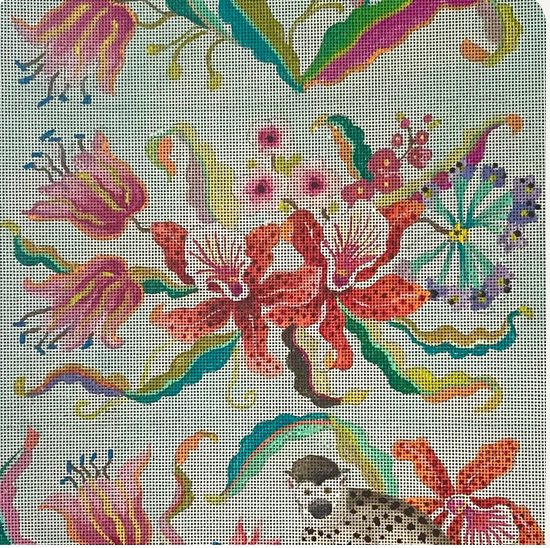 AN542 Monkey Floral Trifold CLutch