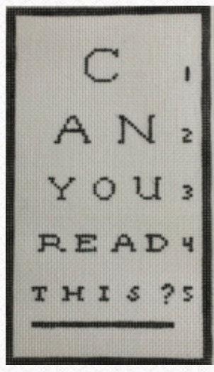 RD040 Eye Chart Eyeglass Case