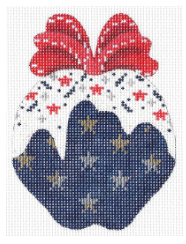 KCN-1712 Navy Stars and Sprinkles Apple