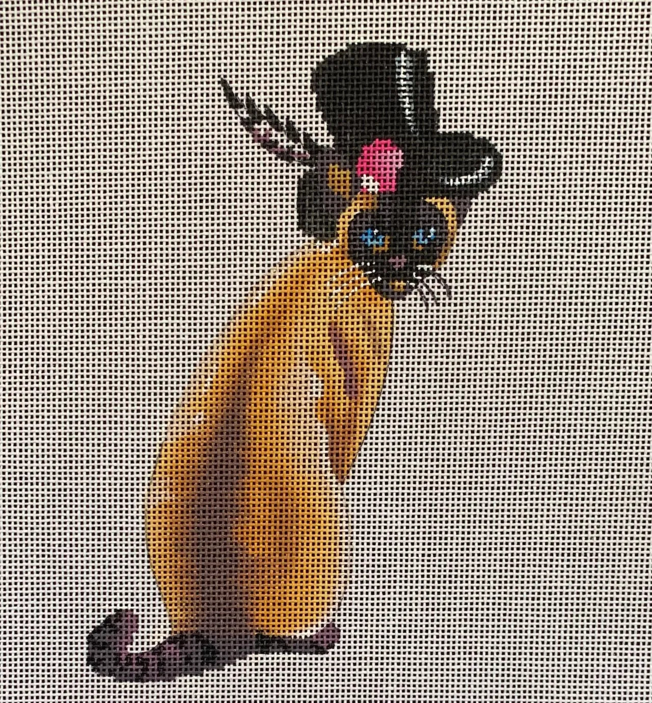 AN440 Siamese Cat with Top Hat