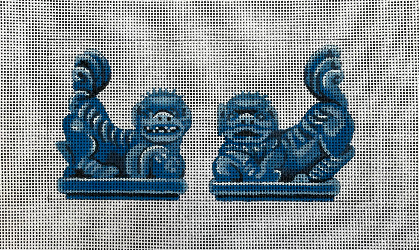 IN613 Blue Foo Dogs Clutch Insert