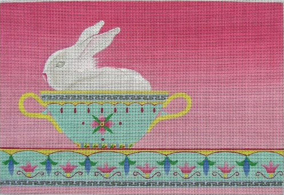 ZE453 Bunny in a Soup Bowl