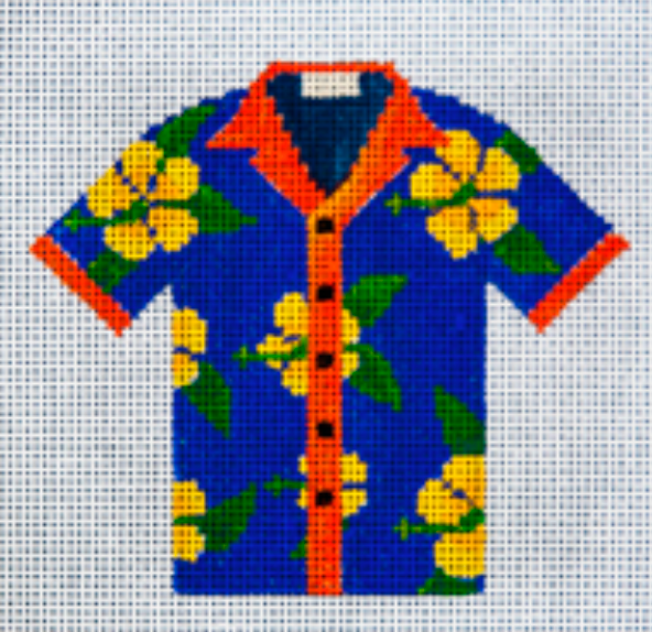 JP-L651 Hawaiian Shirt - Yellow Hibiscus