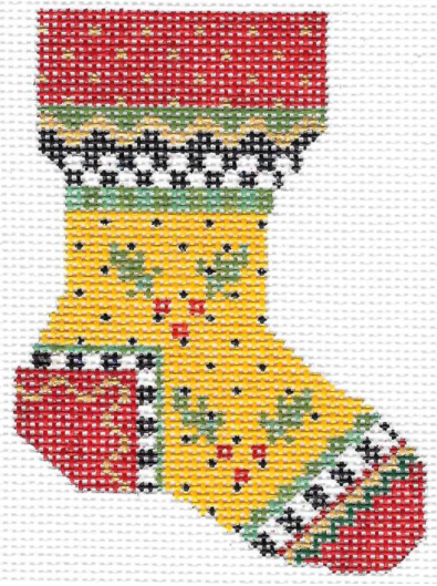 KCN70 Yellow Holly Mini Sock - 18 Mesh