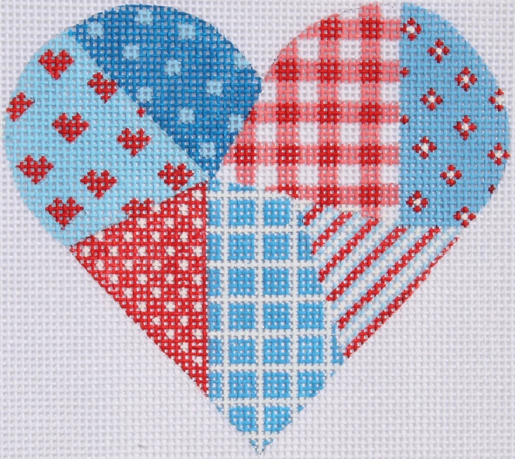 OM-189 Patriotic Patch Heart