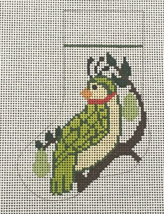 STK222 Partridge in a Pear Tree Mini Stocking