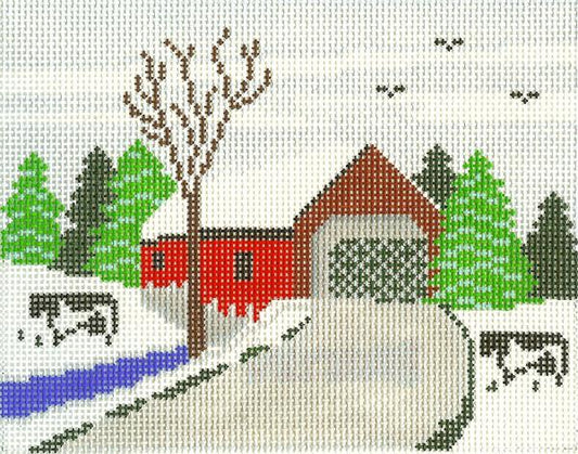 615 Covered Bridge Pillow