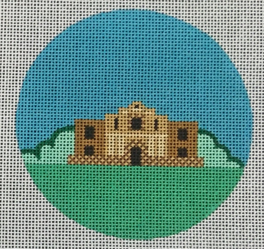 PP874BD San Antonio Travel Round - The Alamo