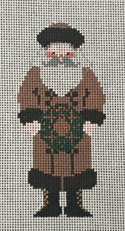 PT-486 English Santa with Wreath
