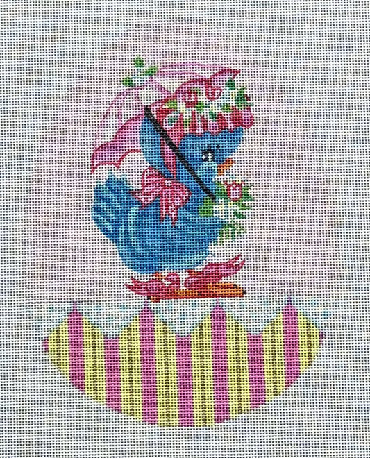 B-299B Large Egg with Retro Bluebird