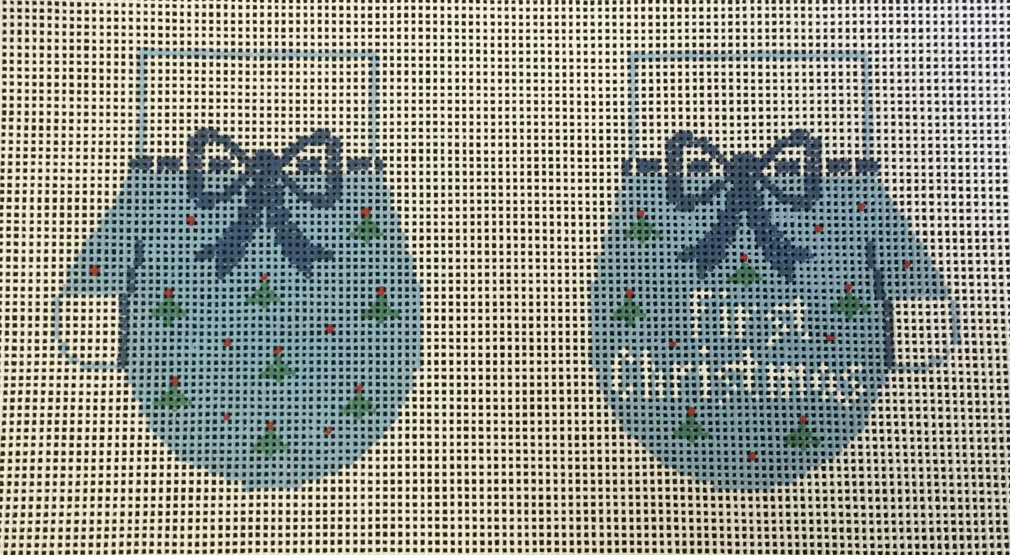 CO631 Blue First Christmas Mittens