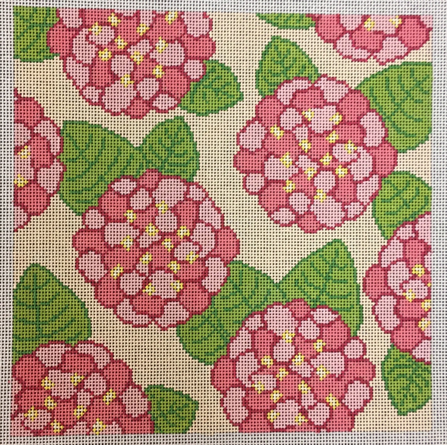 FLR102C-3 Pink Hydrangea Pillow