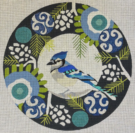 B384 Blue Jay Wreath