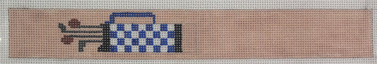 KF-520B Blue and White Golf Bag Key Fob