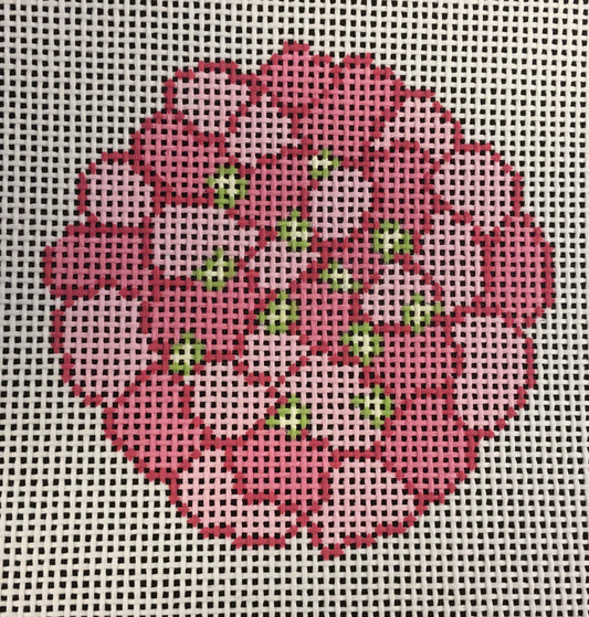 FLR102C-1 Pink Hydrangea Round