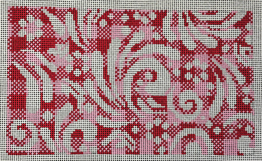 23-282 Red and Pink Check Purse Insert