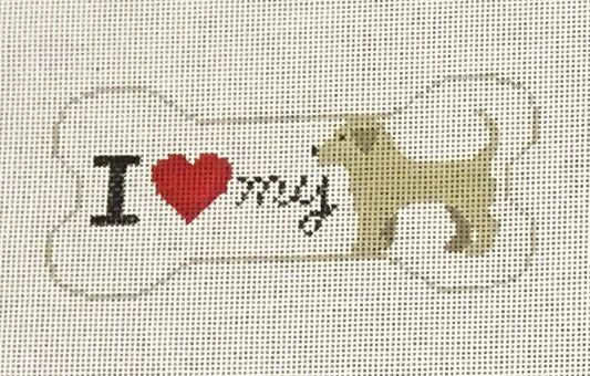 PS217 I Love My Yellow Lab Bone