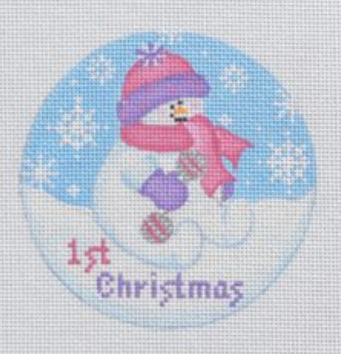 BG01 Snowbaby First Christmas - Pink
