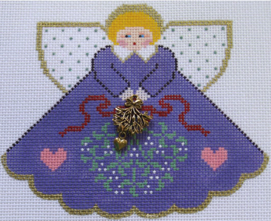 PP996DV Purple Mistletoe Angel