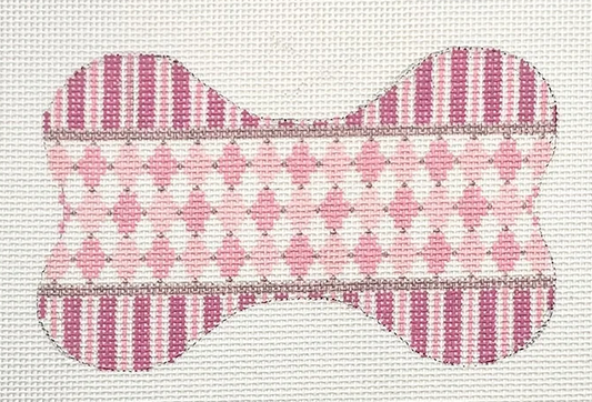 DB-03 Harlequin Pink Dog Bone