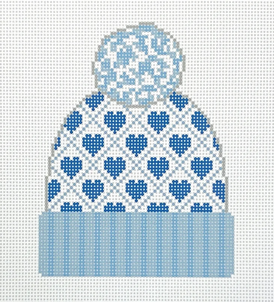 H-03 Blue Hearts Beanie