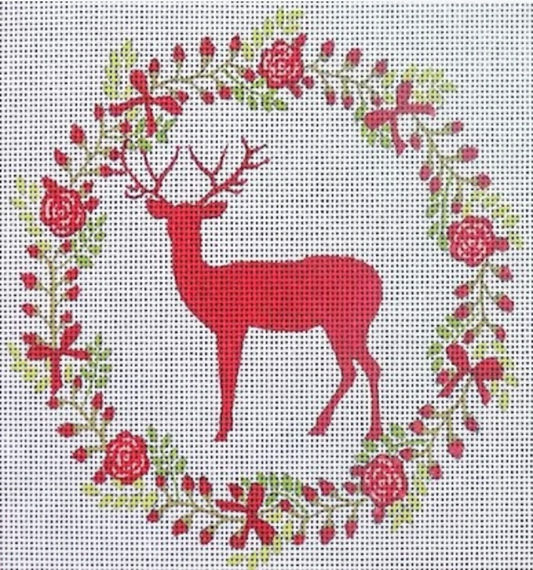 EJ-17B Standing Stag Wreath