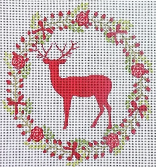 EJ-17B Standing Stag Wreath