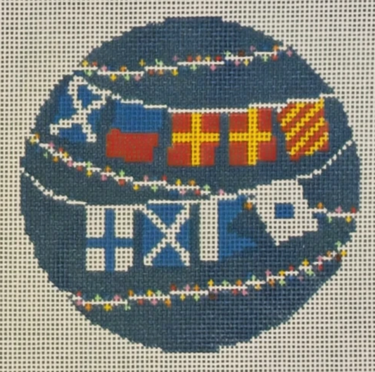 LL-ORN-30 Nautical Merry Christmas