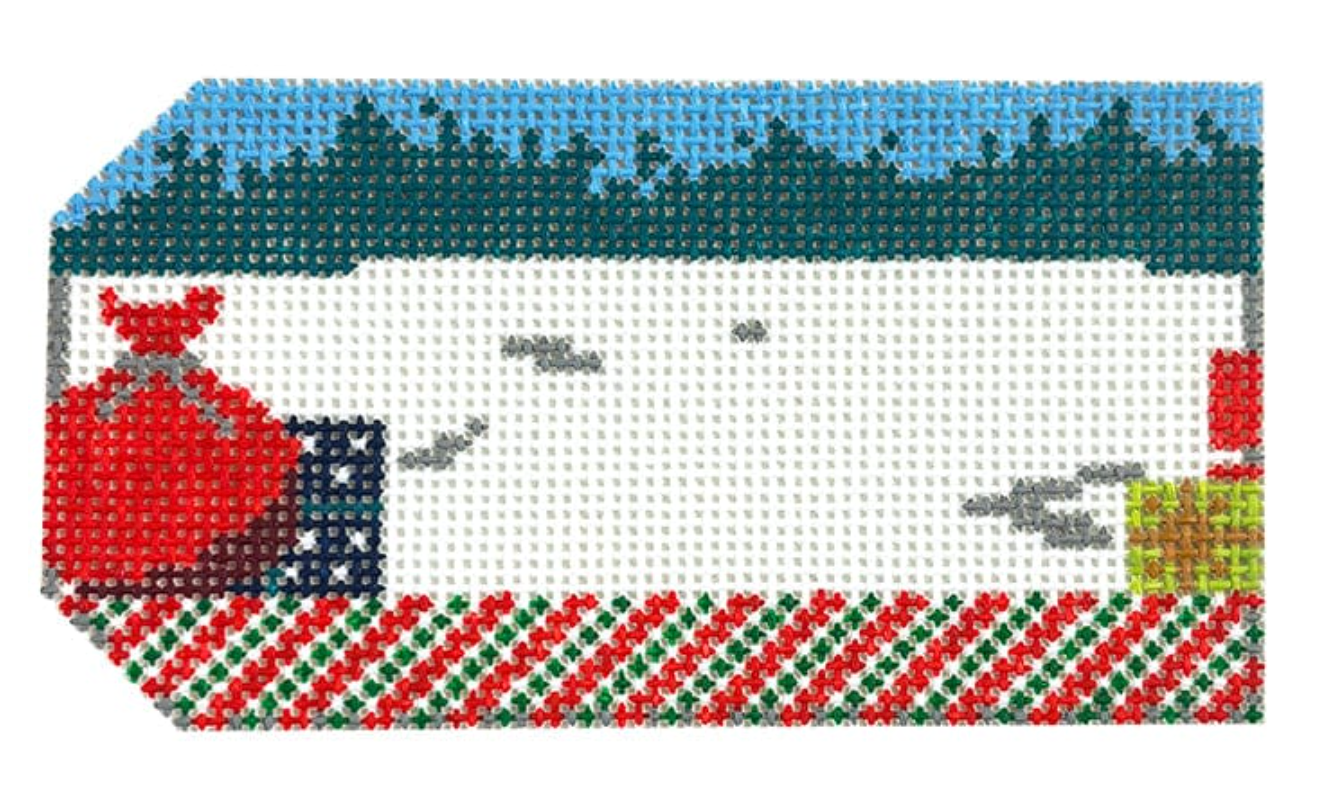 AOK141 Santa Express Stocking Name Tag