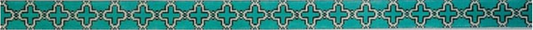 611B Teal Moroccan Tile Belt