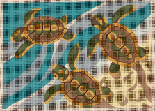 P10-J-13 Sea Turtles - 13 Mesh