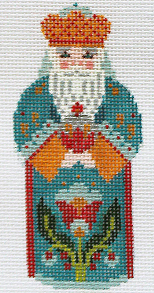 AC104 Nativity in Teal - King III with Myrrh