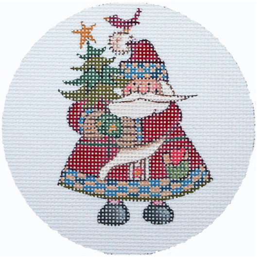 JS807 Christmas Plaid Santa