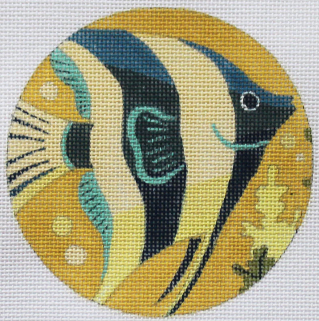 SH1826 By the Sea Blue Fish Ornament