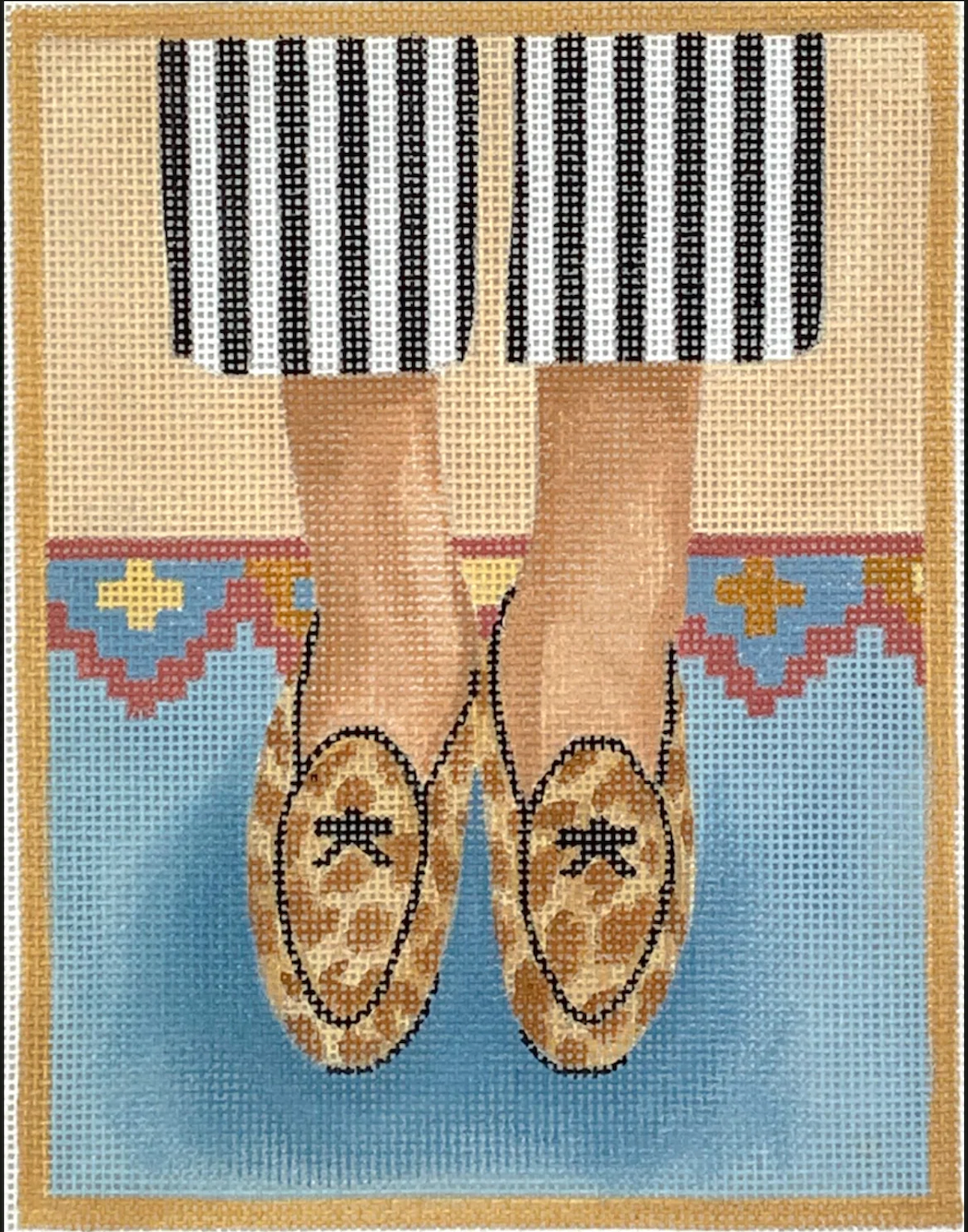 PL-450 Here's Looking At Shoe - Animal Print Loafers